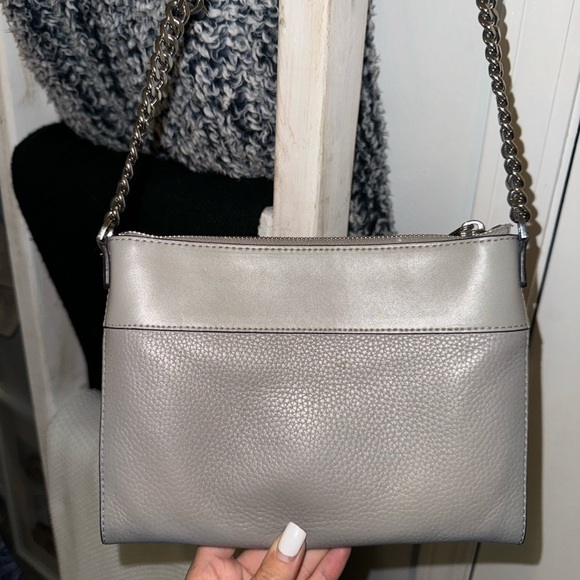 Michael Kors Double-Zip Pebble Leather Crossbody - Picture 3 of 5